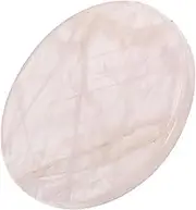 Kichvoe Rose Quartz Crystal Coasters, Round Gemstone Coaster for Drinks Pink Agate Coasters Gem Cup Mat Pink Geode Coaster for Valentines Day Wedding