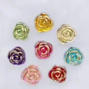 40 Rose Flower Crystal Stones 15mm Flatback Rhinestone Button Diy Wedding Crafts