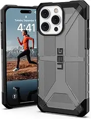 Urban Armor Gear UAG Plasma Case Compatible with Apple iPhone 14 Pro Max [Wireless Charging Compatible Cover, Drop-Resistant Mobile Phone Case, Raised Edge] Grey Transparent, 1140671131