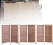 3/4/5/6 Panel Folding Privacy Screen,Hand Woven Room Divider,Foldable Temporary Wall,for School Kindergarten Party(120x40cm-6panel)