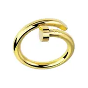 Sparkling Twist Nail Ring Gold Sliver Wedding Rings Simple Love Friendship Ring Women Girls 8