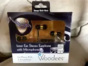 Brand New Woodees 24K Blues Noise Isolating Earphones #IESW100L