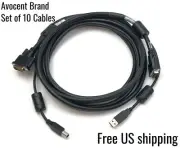 Avocent Cable USB Keyboard Mouse Dvii Set 12ft CBL0028 Set of 10