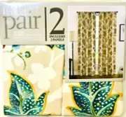 Richloom Home Fashions Perfect Pair Jacinda 40" X 84" 2 Count Rod Pocket Panels