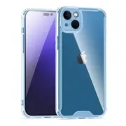 For iPhone 15 Plus Bumper Case Protective Cover PC & TPU with Air-Guard Clear