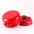 1.6/2L Saucepan with Lid Soup Pot Cute Tomato Enamel Pot Noodle