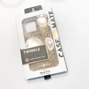 New Case Mate Twinkle Gold Glitters 10Ft Drop Protective Case iPhone 11 Pro/XS/X