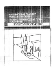 Brother 910 920 920D 934D 934 Overlock Serger Owners Instruction Manual Reprint