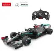 Rastar 98500 1:18 Scale RC Mercedes-AMG F1 W11 EQ Kids Toy Car with Remote Black