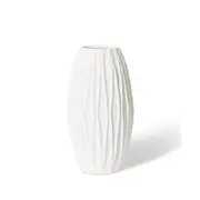 E Style Ceramic Adelina Vase Plant Vase Home/Office Table Decor 28x50cm White