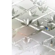 Decorative and Privacy 3D Window Film 35.4 in x 78.7 in Clear Reusable Vertical