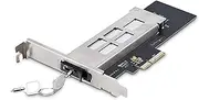 StarTech.com M.2 NVMe SSD to PCIe x4 Mobile Rack/Backplane with Removable Tray for PCI Express Expansion Slot, Tool-Less Installation, PCIe 4.0/3.0 Hot-Swap Drive Bay, Key Lock (M2-Removable-PCIE-N1