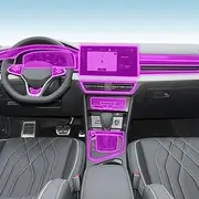JCAKES Car Navigation Screen Protector LCD Display Film Cover Interior TPU Transparent Film PPF Accessories，for Volkswagen Tiguan 2022-2023