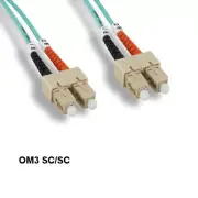 [10pc] Kentek 2m OM3 SC to SC 10Gb Multi-Mode Fiber Optic Cable 50/125 Duplex