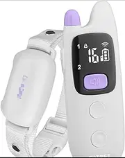 Mini Rechargeable Dog Training Collar, Remote Control, Anti Barking Device for Dogs, 40 Levels, LCD Display, 60 Days Battery, IPX7 Waterproof