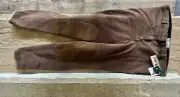 Corduroy breeches Sz 28, Woman- Brown-Knee Patch