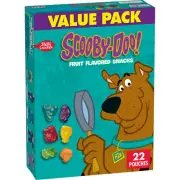 Scooby Doo Fruit Flavored Snacks, Treat Pouches, Gluten Free, Value Pack, 22 Ct,