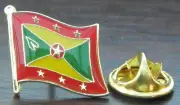 Grenada Flag Lapel Tie Pin Badge Island of Spice St. George's Souvenir Brooch
