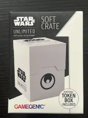 Star Wars Unlimited Deck Box White TCG Card Game Gamegenic Soft Crate