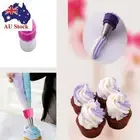Fondant Cream Icing Piping Bag Nozzle Converter Cake Decorating Kitchen Tools