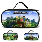 Kids Boys Girls Minecrafts Creeper Pencil Case Stationery Pen Pouch with Handle|