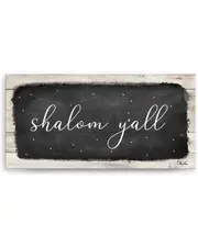 Ready2HangArt Shalom Yall Canvas Wall Art by Olivia Rose