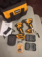 EWORK Compact Cordless Drill and Impact Driver Combo Kit 12V Brushless Small Set