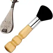 Guitar Dust Brush | Brush for Musical Instruments | Wooden Handle Soft Bristles Detailing Care Duster Cleaning Tool for Violin
