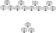 Ciieeo 5sets 3pcs Aluminum Alloy Cake Baking Tray Turntable with Base Bearing Rotatable Axle for Easy Decorating and Serving Home Restaurant Settings 3pcs*5