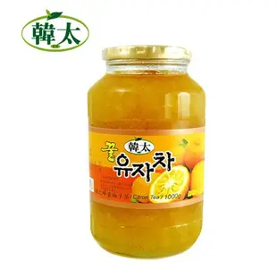 【韓太】蜂蜜風味柚子茶 1KG 韓國進口 柚子醬