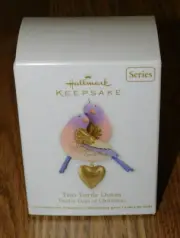 New Hallmark Keepsake Ornament Two Turtle Doves, 12 Days Christmas, 2012, Box