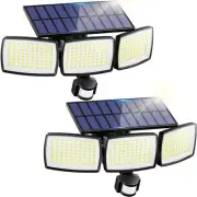 Solar Lights Outdoor 240 LED 3000mAh Motion Sensor Flood Lights IP65 Waterpro...