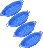 4pcs Beach Sand Sifters Plastic Sand Sieve for Easy Digging and Sorting Outdoor for Sandbox and Beach Play