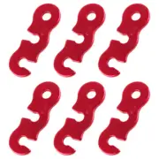 6 Pcs Mountaineering Tent Accessories Outdoor Camping 3 Holes Hooks