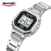 SKMEI Women Wristwatch Fashion Digital Stopwatch Chronograph Steel Girls Watch
