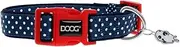 Doog Stella Dog Collar Navy with White Spots Extra Small