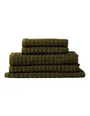 [Aura Home] Waffle Bath Towel Set in Khaki