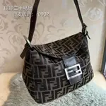 【二手精品】FENDI 芬迪 法棍包 老花BAGUETTE 手提單肩包 斜挎包 S39262 免運 實拍