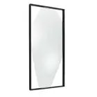 vidaXL 47.2x23.6" Wall Mirror Baroque Style - Black