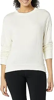 [Andrew Marc] Performance Women's High-Low Rayon Fleece Flocked Pullover