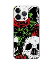 Roses And Skulls iPhone Cases for XR SE 11 12 13 14 Pro Max