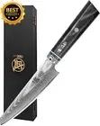 12 Cm Professional Japanese Chef Knife, Damascus Steel Paring Knife, HAP40 Powde