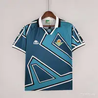 在飛比找蝦皮購物優惠-復古球衣 1995 年 1997 年皇家小牛隊客場復古足球球