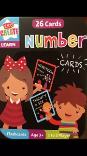 Flashcards - 26 Number Flashcards - Kids Create Ages 3+