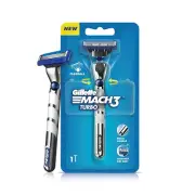 Gillette Mach3 Turbo Men’s Razor with Flexball Technology | Pack of 1 Razor+ F/S