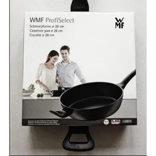 【WMF】德國製 ProfiSelect深鍋 平底鍋 煎鍋 炒鍋 28cm，專利安全塗層，不沾鍋好用，輕量，不含全氟辛酸