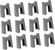 UPKOCH 12pcs Train Track Bridge Supports Railway Bridge Pier Model for Elevated Tracks Creative Play Accessory for Boys and Girls Hand-Eye Coordination and Imagination