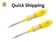 2 Pack The Electrician's Dream Multifunctional Voltage Tester Pen Screwdriver