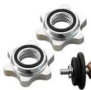 2 x Collars for Dumbbells, Hex Nut - Dumbbell Lock, Dumbbell Collar | 2 x Collars, Hex Dumbbell Nuts, Weight Bar Clamp, Dumbbell Clip