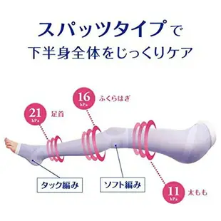 日本製 Dr.Scholl QTTO 睡覺專用機能美腿襪 夏季限定 透氣 三段提臀褲襪型【小福部屋】